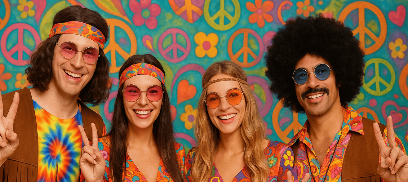 Disfraces Hippies para toda la familia