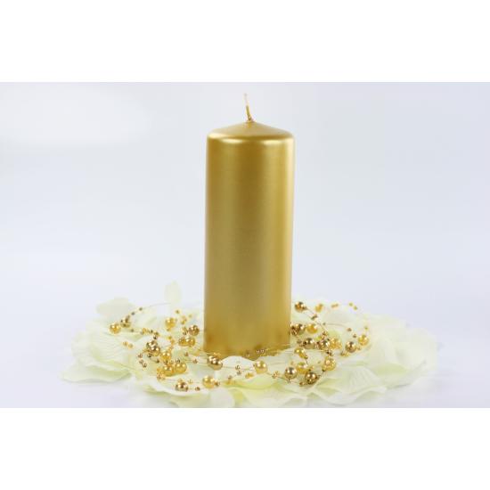 1 vela dorada (15x6 cm)