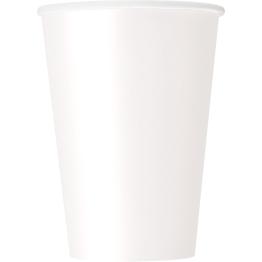 10 vasos grandes color blanco - Línea Colores Básicos