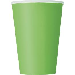 10 vasos grandes color verde lima - Línea Colores Básicos