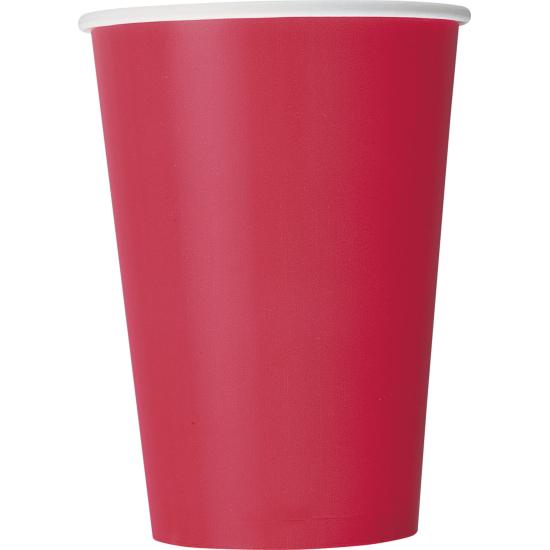 10 vasos grandes rojos - Línea Colores Básicos