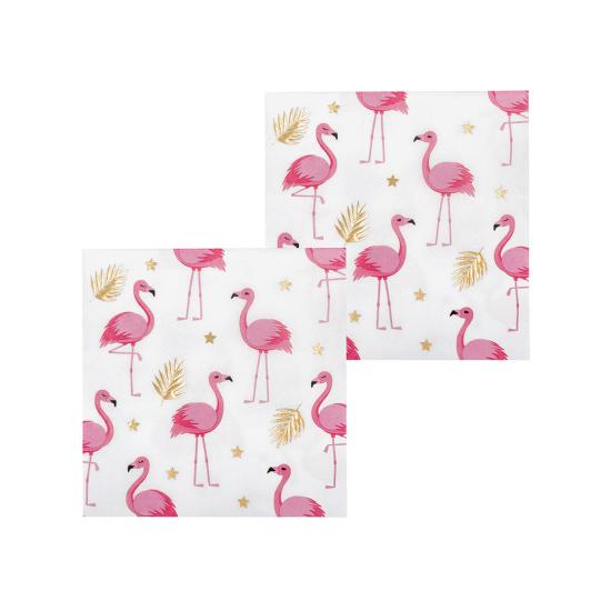 12 servilletas de flamencos (33x33 cm) - Flamingo Party