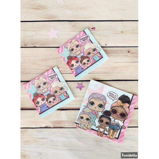 16 servilletas LOL Surprise (33x33cm) - LOL Friends