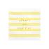 20 servilletas amarillas pastel con estampado "Always be positive" de papel (33x33 cm) - Yummy