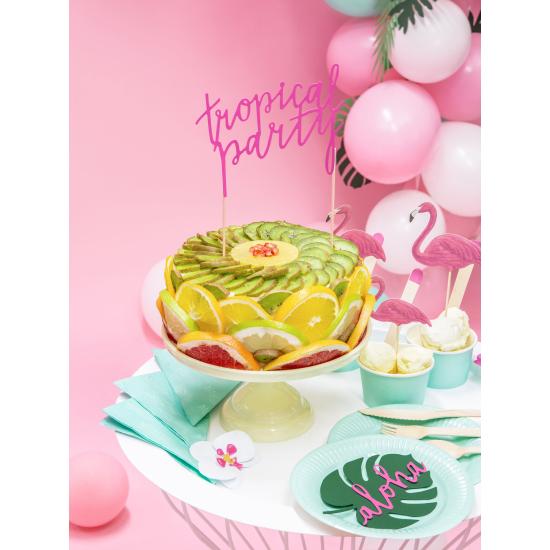 20 servilletas azules con piñas (33x33cm) - Aloha Turquoise