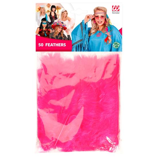 50 Plumas Adulto Unisex, Brasileños, Carnaval Brasileño, Fiestas Temáticas, 10 Cm Aprox.