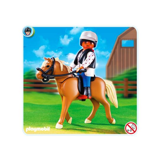 5109 Haflinger con Establo Verde y Beis PLAYMOBIL