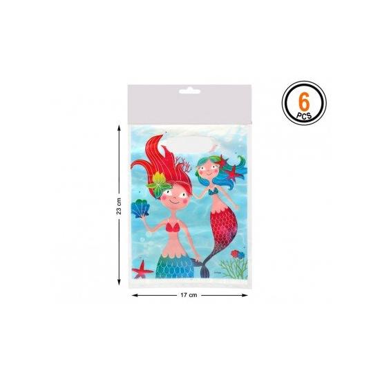 6 Bolsas Regalo Sirenita