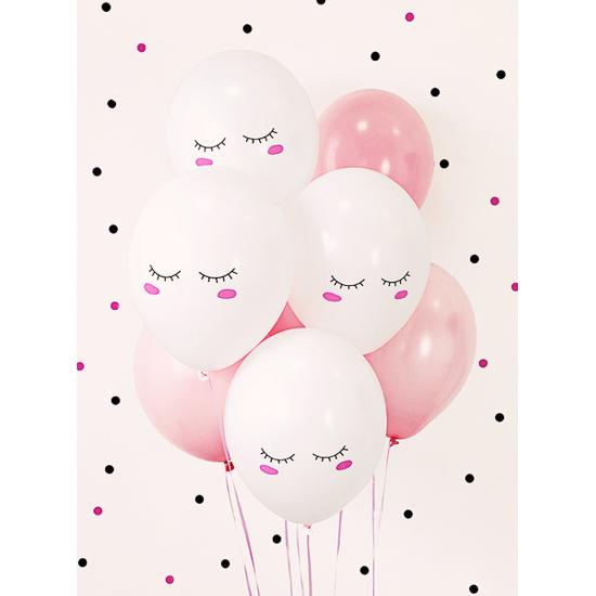 6 globos extra resistentes Smiley unicornio (30 cm)