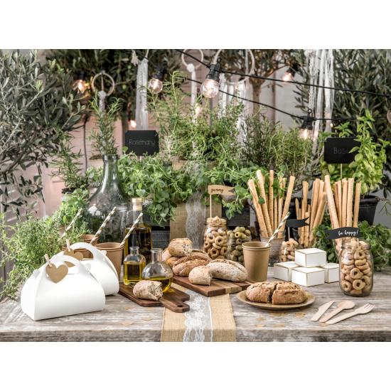 6 vasos de papel Kraft