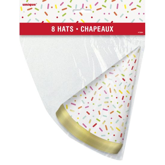 8 gorritos de fiesta - Donut Party