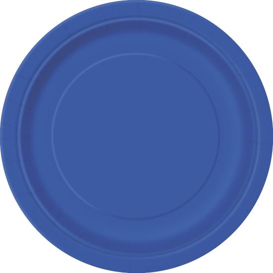 8 platos azul oscuro (23 cm) - Línea Colores Básicos