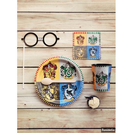8 platos grandes Harry Potter (23cm) - Hogwarts Houses