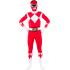Disfraz de Power Ranger rojo segunda piel