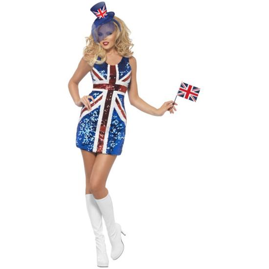 Disfraz de Bandera Inglesa Sexy para mujer