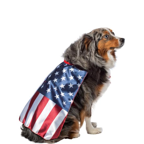 Disfraz de bandera de Estados Unidos para perro