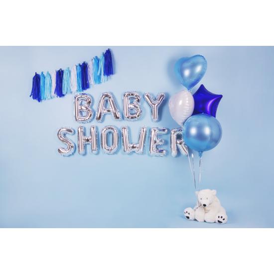 Globo foil letra E plateado (35 cm)