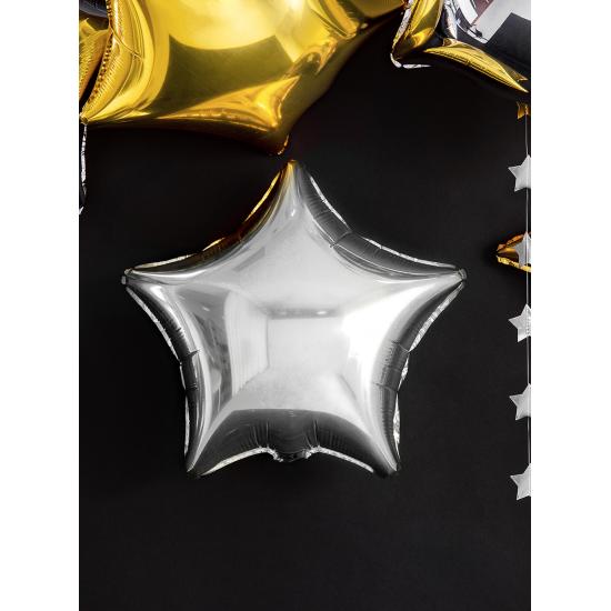 Guirnalda con estrellas plateadas (3,6 m)