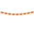 Guirnalda de abanicos de papel decorativos naranja
