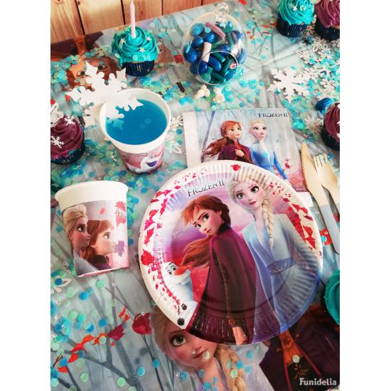 Decoración cumpleaños Frozen 8 personas