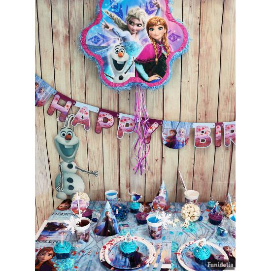 Decoración cumpleaños Frozen 8 personas