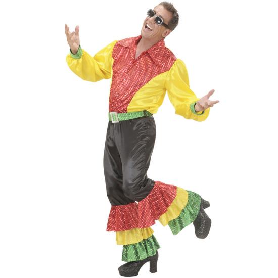 Pantalón Rumbero Negro con lentejuelas para hombre