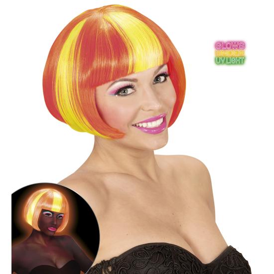 Peluca con la bandera de España para mujer ^