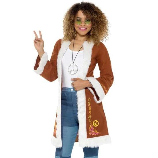 Abrigo de Hippie Marrón  mujer
