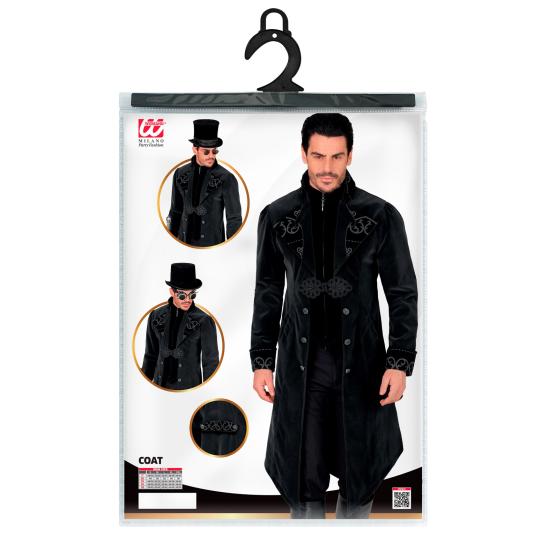 Abrigo gótico para hombre de terciopelo, frac steampunk, para carnaval, Halloween, cosplay