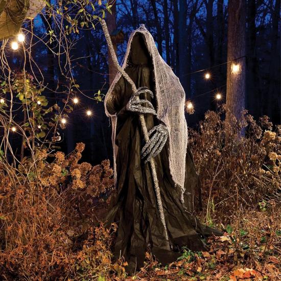 Adorno de segador de pie con bastón (1,8 m)