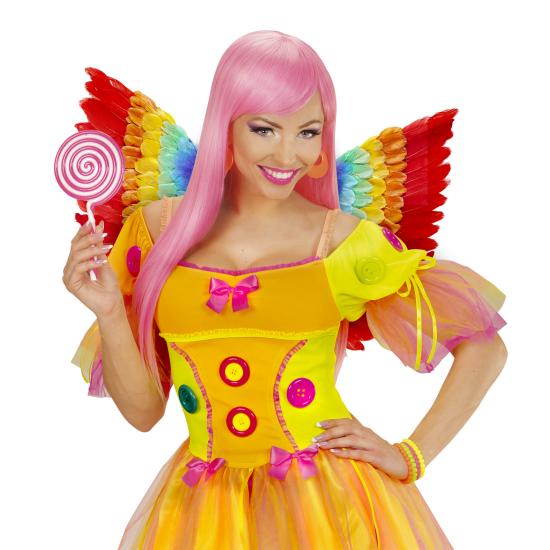 Alas de Pluma Arco Iris 60 x 40 cms