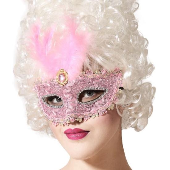 Antifaz con Adornos y Pluma