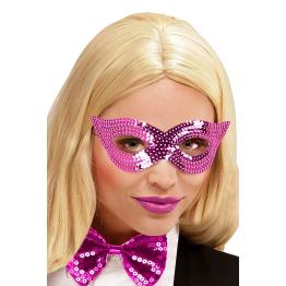 Antifaz lentejuelas colores en Rosa