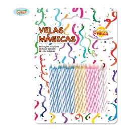 Blister 24 Velas de Cumpleaños Mágicas.