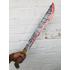 Bloody Machete – Arma Falsa, Cuchillo de jazon Manchado de Sangre, Accesorios de Halloween