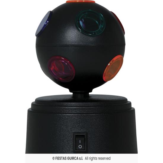 Bola de Discoteca LED Negra (9x9x12 cm)