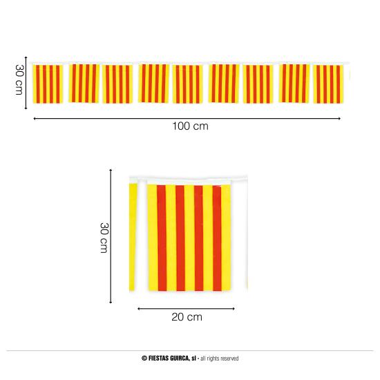Bolsa 50m banderas regional . 20 x 30 cms