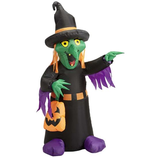 Bruja Hinchable Luminosa Halloween 122 cms