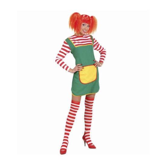 Calcetines altos de rayas blancas y rojas 64 cm