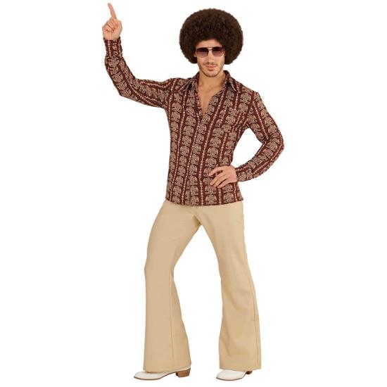 Camisa  años 70 adulto Old School