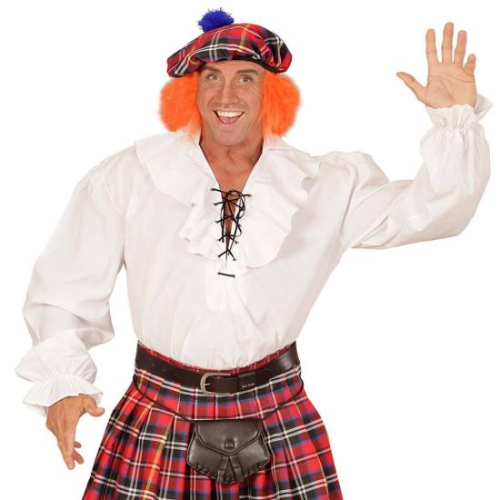 Camisa Pirata/Renacentista blanca de hombre