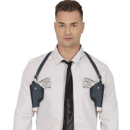 Cartuchera Doble con Pistolas