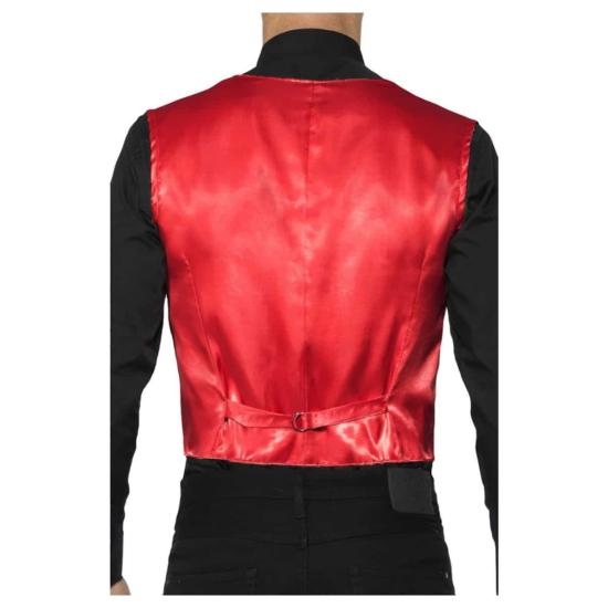 Chaleco Lentejuelas para Adultos Rojo ^