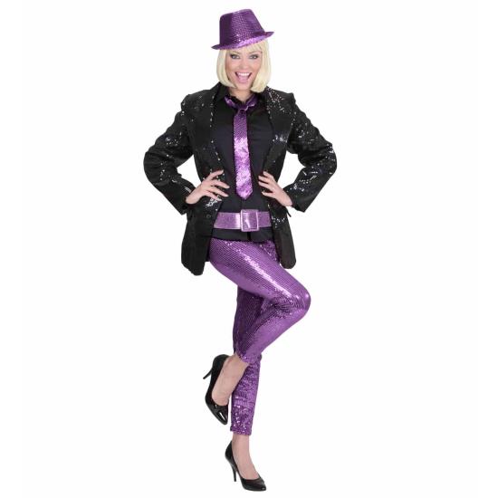 Cinturón Glitter Morado 120 cm .