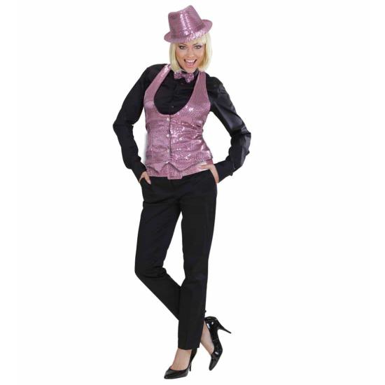 Cinturón Glitter rosa 120 cm .