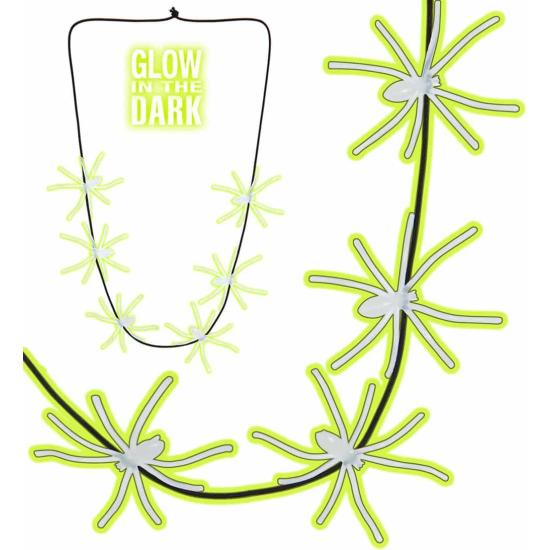 Collar de Arañas Fosforescente 60 cms.