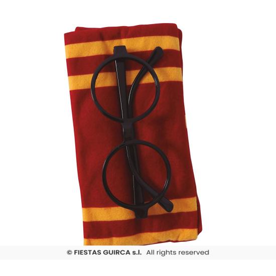 Conjunto de mago Harry  con gafas y bufanda
