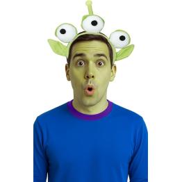 Diadema Alien Verde de Tres Ojos para Disfraz