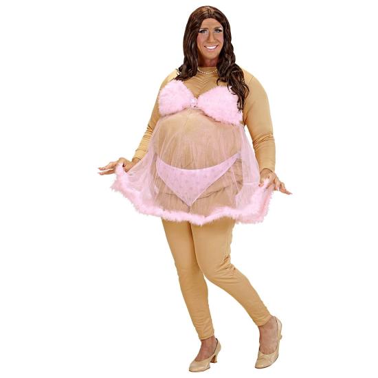 Disfraz  Bailarina Super Gorda Striper Talla única