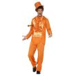 Disfraz 2 Tontos Muy Tontos Naranja para hombre